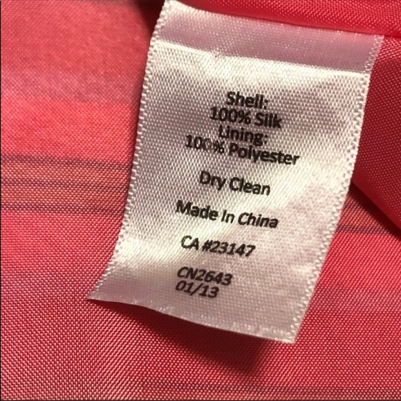 Talbots Silk Spring Candy Striped Blouse - Picture 6 of 8